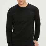 Seersucker Sweatshirt // Black (M)