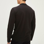 Long Sleeve Polo Shirt I // Black (2XL)