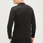 Long Sleeve Polo Shirt II // Black (XL)