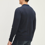 Long Sleeve Polo Shirt II // Navy (L)