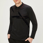 Long Sleeve Polo Shirt II // Black (L)