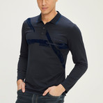 Long Sleeve Polo Shirt II // Navy (L)