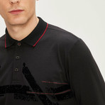 Long Sleeve Polo Shirt II // Black (L)