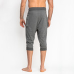 Cropped French Terry Pants + Cargo Pocket // Charcoal (M)