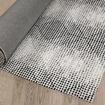 Gods Eye Block Print Bw // Area Rug (2.6'L x 8'W)