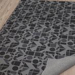 Moderne Charcoal // Area Rug (2.6'L x 8'W)
