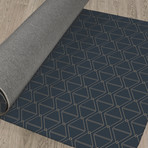 Isosceles Charcoal // Area Rug (2.6'L x 8'W)