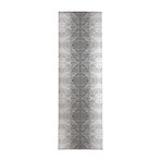 Gods Eye Block Print Bw // Area Rug (2.6'L x 8'W)