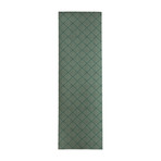 Stich Tribal Diamond Green // Area Rug (2.6'L x 8'W)