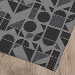 Moderne Charcoal // Area Rug (2.6'L x 8'W)