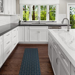 Isosceles Charcoal // Area Rug (2.6'L x 8'W)