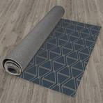 Isosceles Charcoal // Area Rug (2.6'L x 8'W)