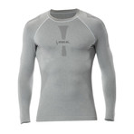 Iron-Ic // 3.1 Long Sleeve Shirt // Gray Melange (L-XL)