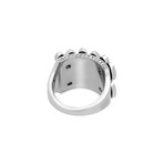 Vintage Cartier 18k White Gold Diamond Marquee Ring // Ring Size: 9