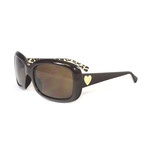 Moschino Sunglasses // MO537 // Brown