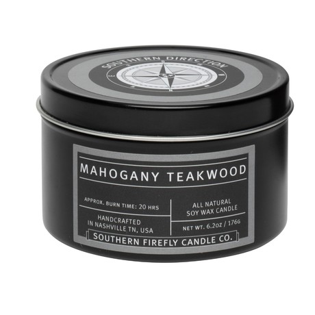 Mahogany Teakwood 8oz Travel Tin