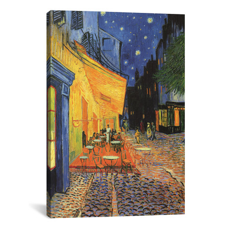 The Cafe Terrace on the Place du Forum (Café Terrace at Night), 1888 // Vincent van Gogh (18"W x 26"H x 0.75"D)