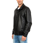 Away Leather Jacket // Black (XS)