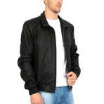 Suit Leather Jacket // Black (L)