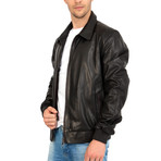Eight Iron Leather Jacket // Black (2XL)