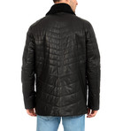 Bladed Leather Jacket // Black (L)