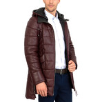 Decades Leather Jacket // Bordeaux (L)