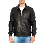 Eight Iron Leather Jacket // Black (3XL)