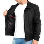 Suit Leather Jacket // Black (L)