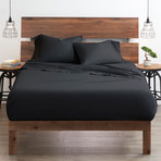 Essential Bed Sheet // 4-Piece Set // Black (Twin)