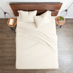 Essential Bed Sheet // 6-Piece Set // Ivory (Twin)