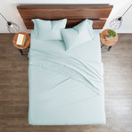 Good Kind Essential 4 Piece Bed Sheet Set // Aqua (Twin)