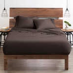 Premium Double-Brushed Duvet Cover // 3-Piece Set // Chocolate (Twin)