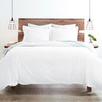 Premium Double-Brushed Duvet Cover // 3-Piece Set // White (Twin)