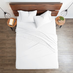Good Kind Premium Double-Brushed 3pc Duvet Cover Set // White (Twin)