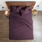 Good Kind Essential 4 Piece Bed Sheet Set // Purple (Twin)