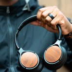 H4 Glasses For Your Ears // Wireless Over-the-Ear Headphones // Wood Grain