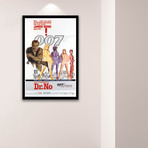 Vintage Framed Movie Poster // Sean Connery as James Bond 007