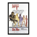 Vintage Framed Movie Poster // Sean Connery as James Bond 007