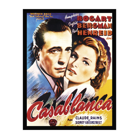 Vintage Movie Poster // Casablanca // Ver. I