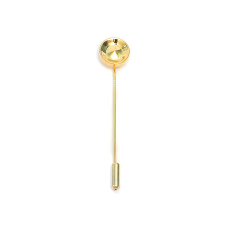 Circular Pyramd Lapel Pin // Yellow Gold Plating