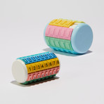 Eni Mini Puzzle Bundle // Pastel Colors numbered Pastel Braille Puzzle
