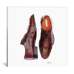 Men's Brown Shoes, Square // Amanda Greenwood (18"W x 18"H x 0.75"D)