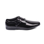 Versace Collection // Patent Point Toe Single Monk // Black (Euro: 42)
