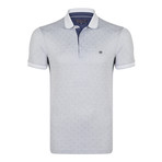 Darren Short Sleeve Polo Shirt // Gray + White (L)