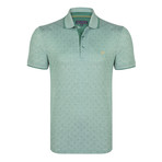 Harrison Short-Sleeve Polo Shirt // Green + White (M)