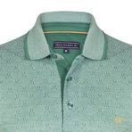 Harrison Short-Sleeve Polo Shirt // Green + White (L)