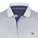 Darren Short Sleeve Polo Shirt // Gray + White (M)