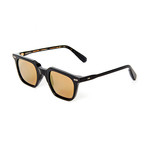 Laudo Collection Marconi Unisex Sunglasses // Black + Flash Bronze