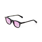 Laudo Collection Vinci Unisex Sunglasses // Black + Gradient Purple