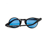 Laudo Collection Volta Unisex Sunglasses // Black + Blue